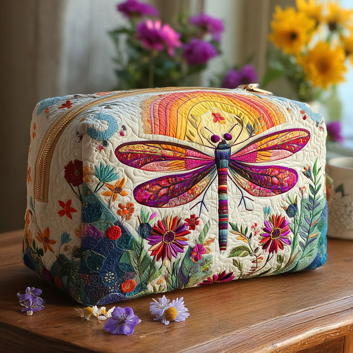 Trousse de toilette matelassée Imprimé raffiné – Autumn