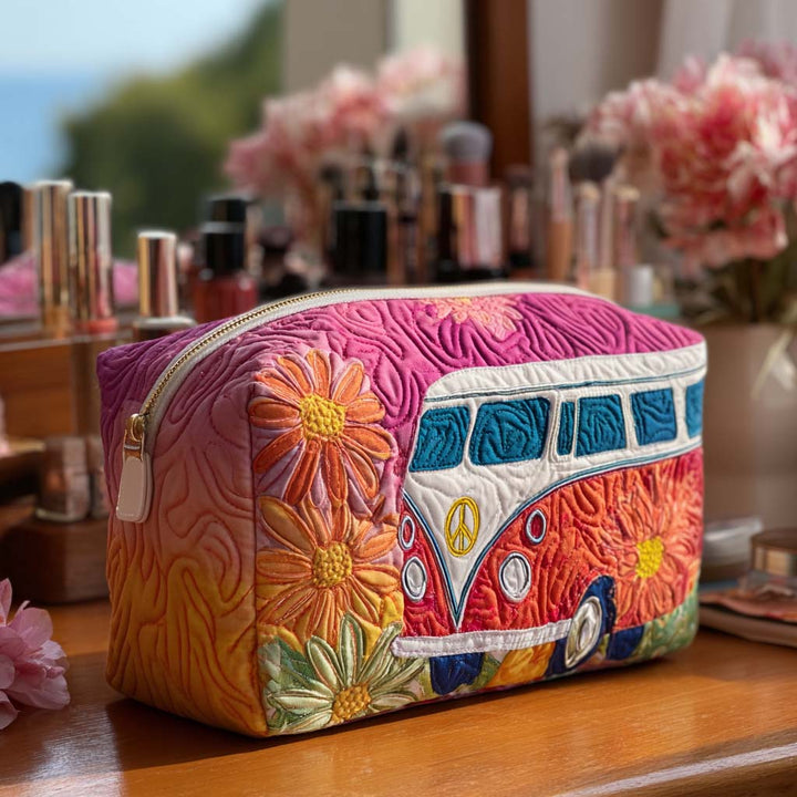 Trousse de toilette matelassée Voyage rétro – Bailey