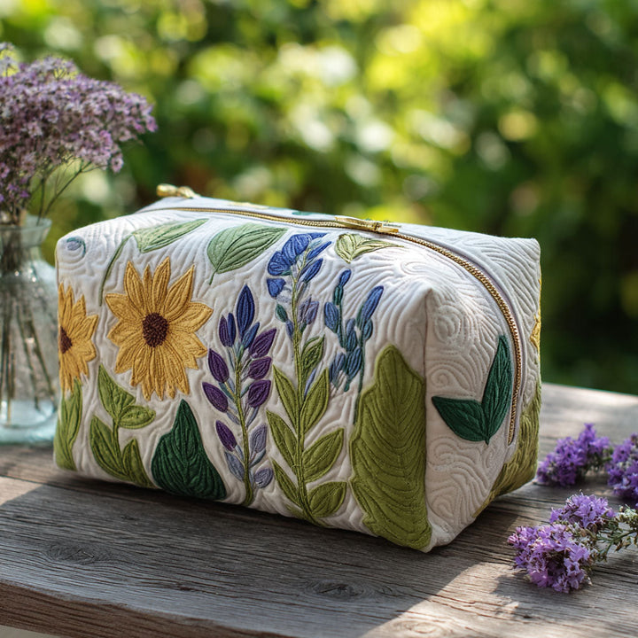 Trousse de toilette matelassée Fleurs raffinées – Emerson