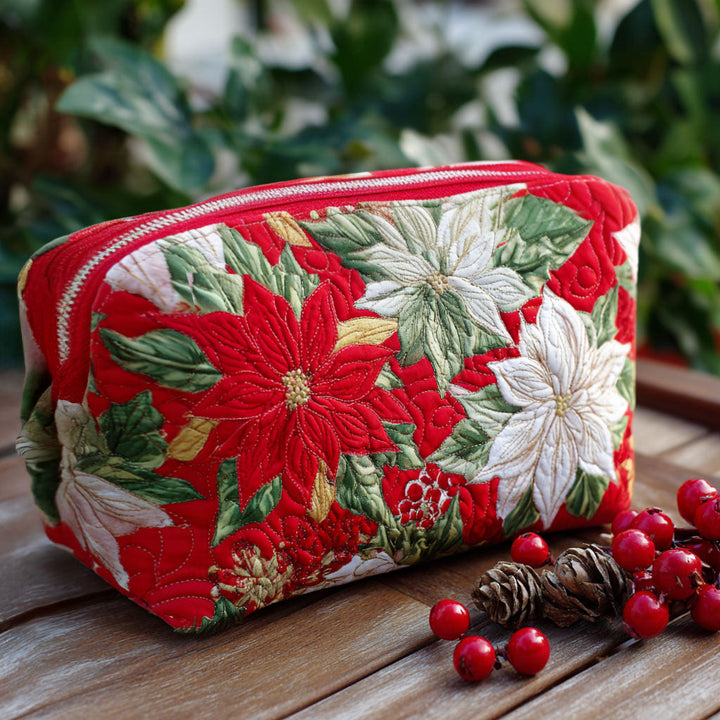 Trousse de toilette matelassée Motif floral brodé – Kayla