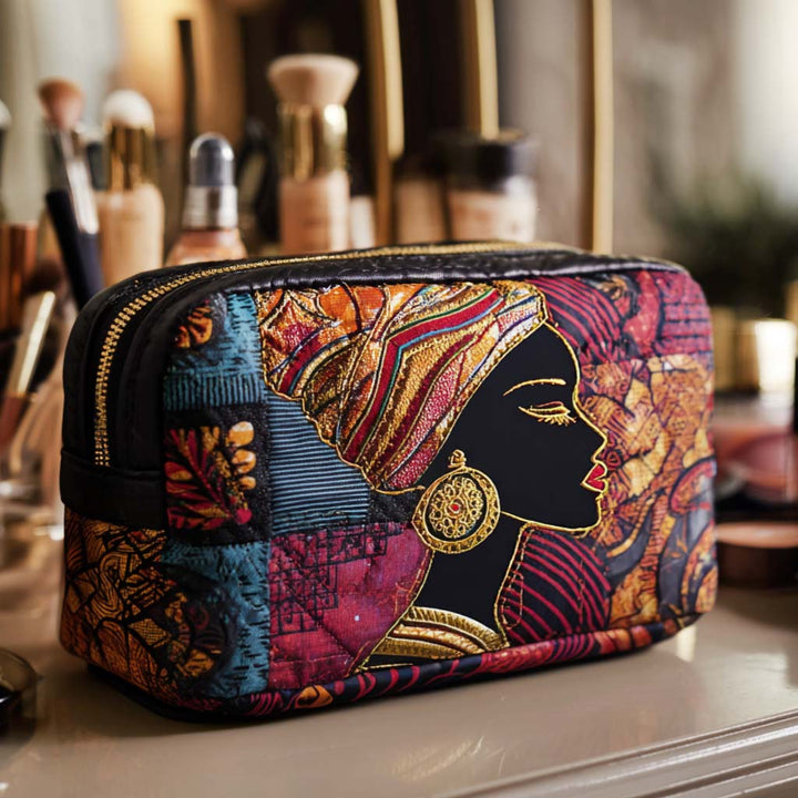 Trousse de toilette matelassée Motif radieux