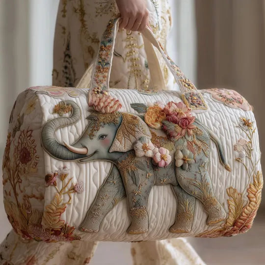 Sac de voyage matelassé - Éléphant ivoire