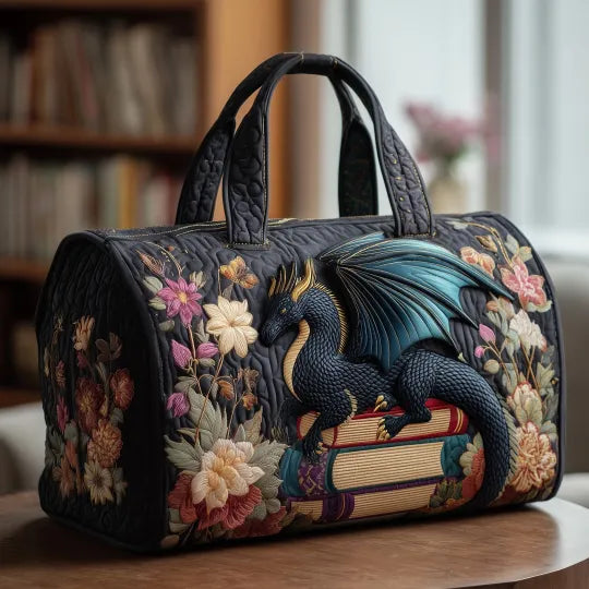 Sac de voyage matelassé - Dragon littéraire