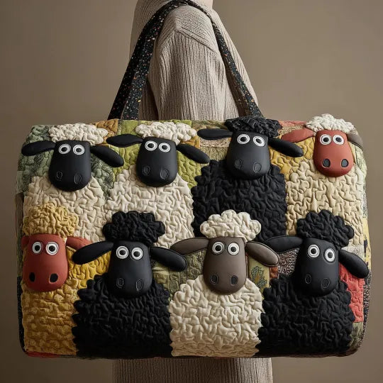 Sac de voyage matelassé - Moutons laineux