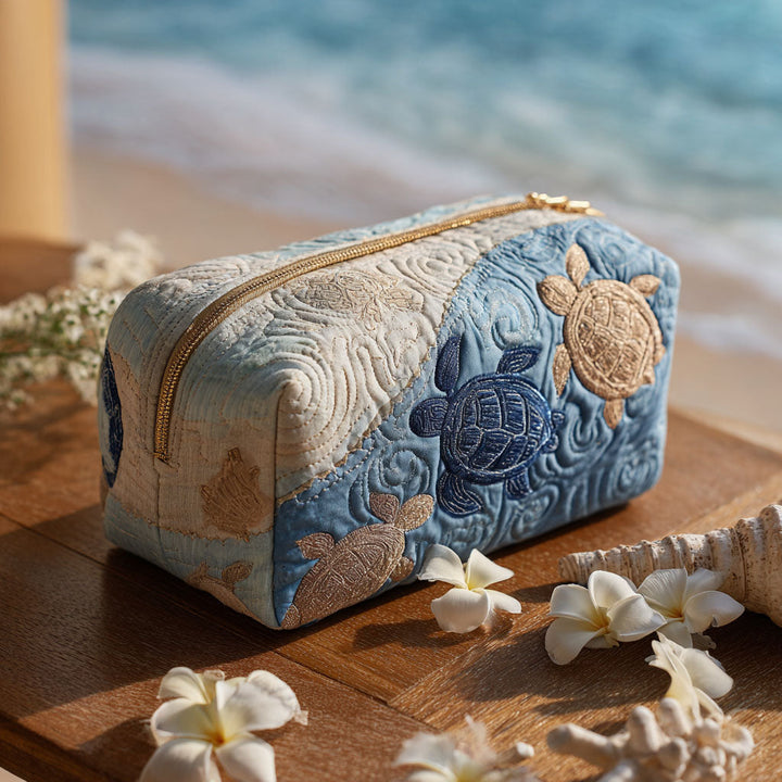 Trousse de toilette matelassée Tortue de mer – Rowan