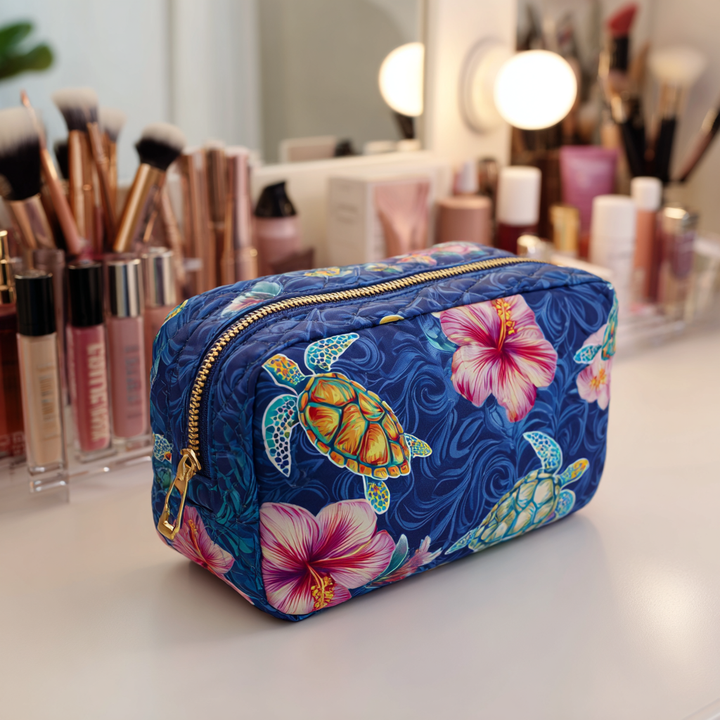 Trousse de toilette matelassée Tortue de mer – Whitney